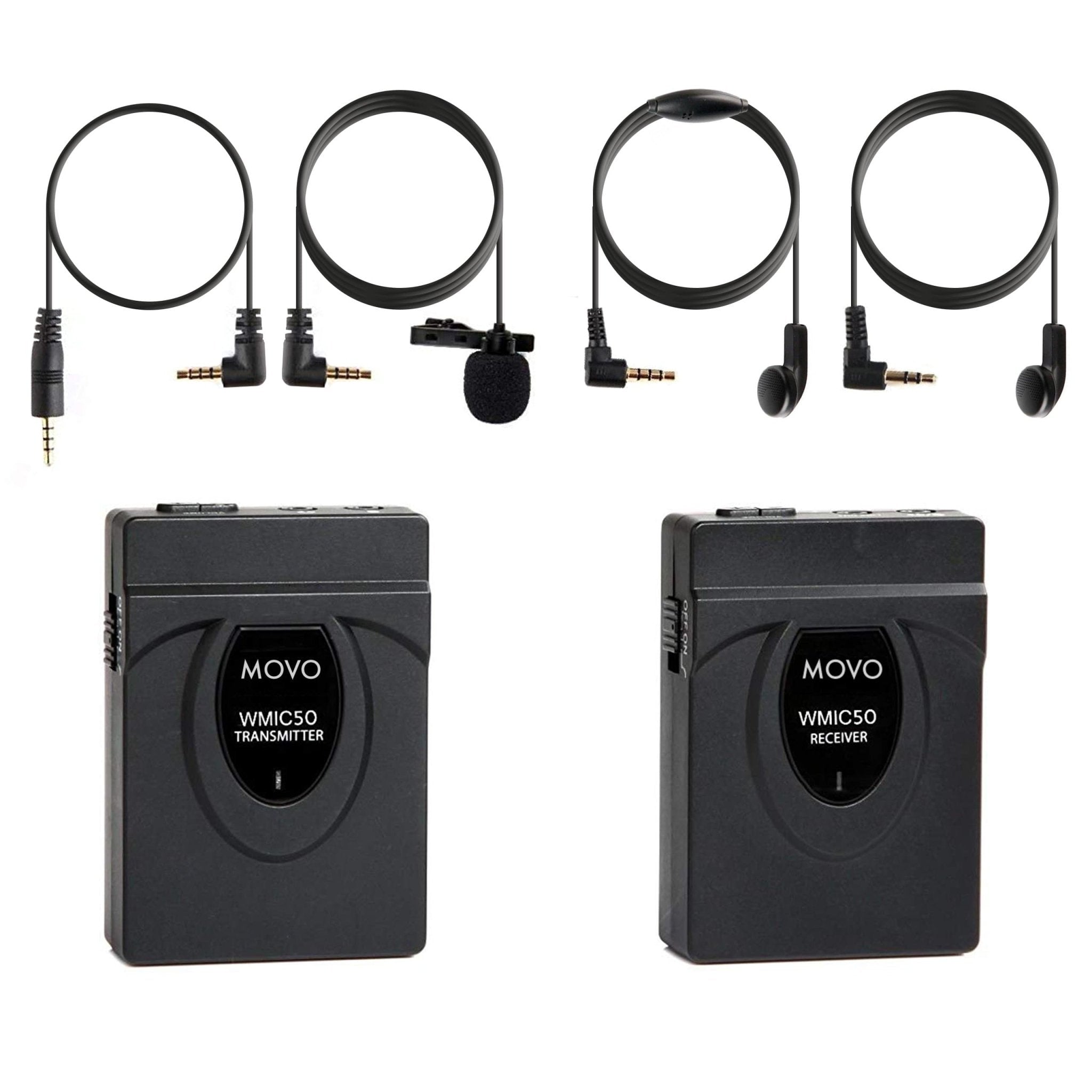 Movo WMIC50 2.4GHz Micrófono inalámbrico para solapa